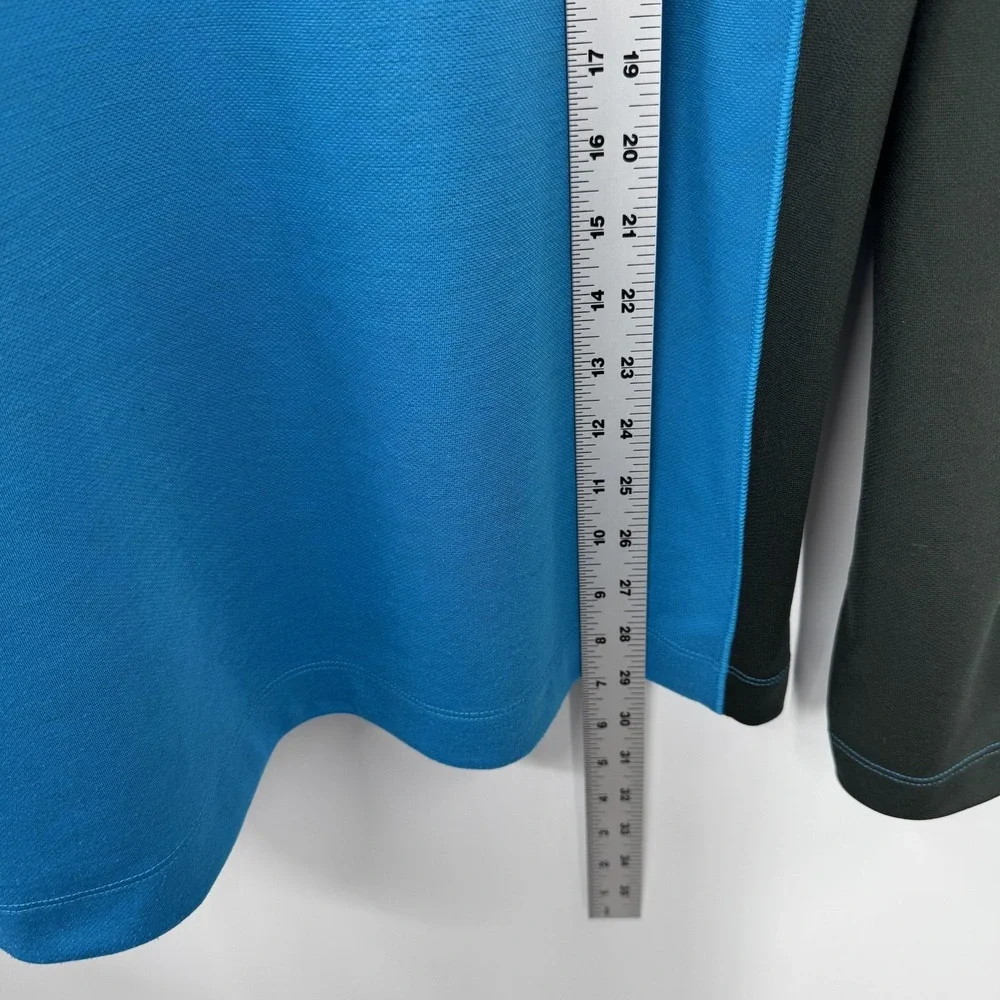 Nike Mens Pullover Large Blue‎ PGA Tour Performance Dri-FIT V-Neck Golf Athletic